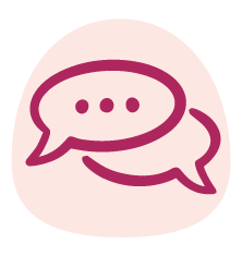 Speech bubbles illustration